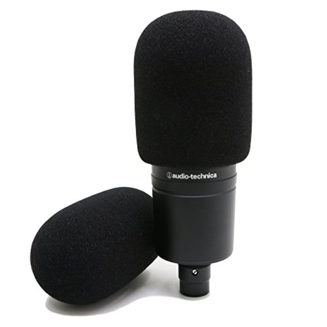 YOUSHARES Audiotechnica AT2020 Foam Mic Windscreen 2 Pack Large Size Microphone Cover Pop