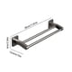 thumbnail image 3 of Toallero de pared, acero inoxidable 304, acabado cepillado, 28 cm (11 pulgadas), 0,8 mm de grosor, plegable, estructura metálica, para baño, resistente, inoxidable, diseño moderno, para, 3 of 9