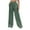 Green-05, variant on REALiKUN Cotton Linen Pants Women Bootcut Linen Wide Leg Pants Elastic High Waisted Trousers Palazzo Pants Baggy Lounge Pants