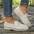 thumbnail image 6 of Taqqpue Women's Flats Shoes Women's Casual Versatile Solid Color Soft Soled Shoes Trendy Loafers Flat Shoes Loafer Shoes for Women, 6 of 10
