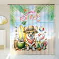 thumbnail image 3 of Corgi Hello Summer with Sunglasses and Surfboard Tropical Vibes Shower Curtain Welsh Corgi Dog Lover Gifts Idea Waterproof Bathroom Bathtub Curtain - 00007, 3 of 5