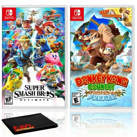 Nintendo Super Smash Bros. Ultimate Bundle with Donkey Kong Country: Tropical Freeze