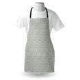 thumbnail image 3 of Greek Key Apron Geometrical Composition with Traditional Labyrinth in Sage Green and White, Unisex Kitchen Bib Apron with Adjustable Neck for Cooking Baking Gardening, Sage Green White, by Ambesonne, 3 of 3