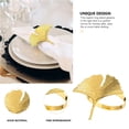 thumbnail image 4 of Decorative Tray Decor Shape Decorative Napkin Rings for Table Decor Reusable Metal Napkin Holders for Thanksgiving Christmas Wedding Elegant Dining Table Ornament Tray Decor Serving Tray Decorative T, 4 of 5