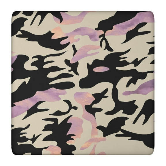 Camo Tablecloth with Tactical Army Camouflage Design, Woodland and Desert Military Pattern, Durable Outdoor Table Cover for Hunting and Camping