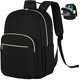 thumbnail image 1 of KAIYANG Mochila para Laptop de 15,6 pulgadas para Mujeres y Hombres, con Toma de Carga y Auriculares, Negocios, Trabajo, Viajes, Negro, 1 of 5