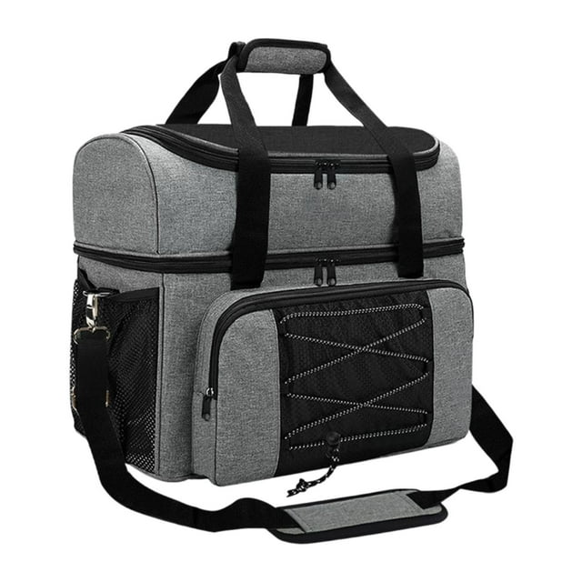 fastboy Sac de Jeu de Quilles Robuste Multi-Usage Professionnel pour Femmes Hommes Noir Gris 43x22x32cm