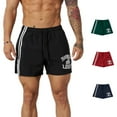 thumbnail image 2 of Men's YOUNGLA Sports Shorts Quick-Dry Running Three-Quarter Shorts Summer Casual Fitness Training Basketball Shorts, 2 of 5
