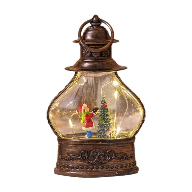 Luz De Noche Navideña Con Purpurina, Regalos Brillantes Para Escritorio Decorativo, Festival, árbol De Navidad