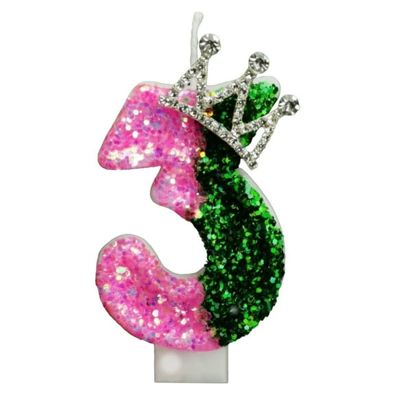 Clearance Under $10 Candles & Holders, Witch Birthday Candle And Green Number Candle Witch Glitter Cake Topper For Birthday Anniversary Decorations