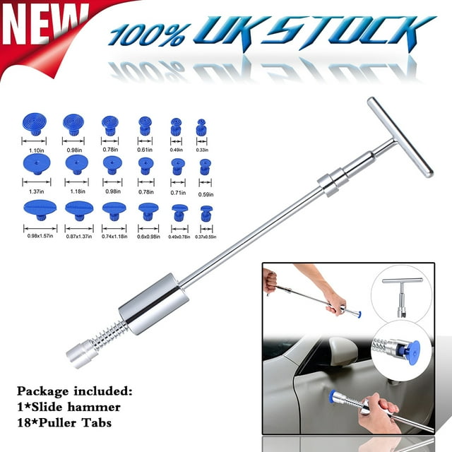 Tools Paintless Dent- Dent Puller Kit Dents Removal Slide Hammer Glue Sticks Reverse