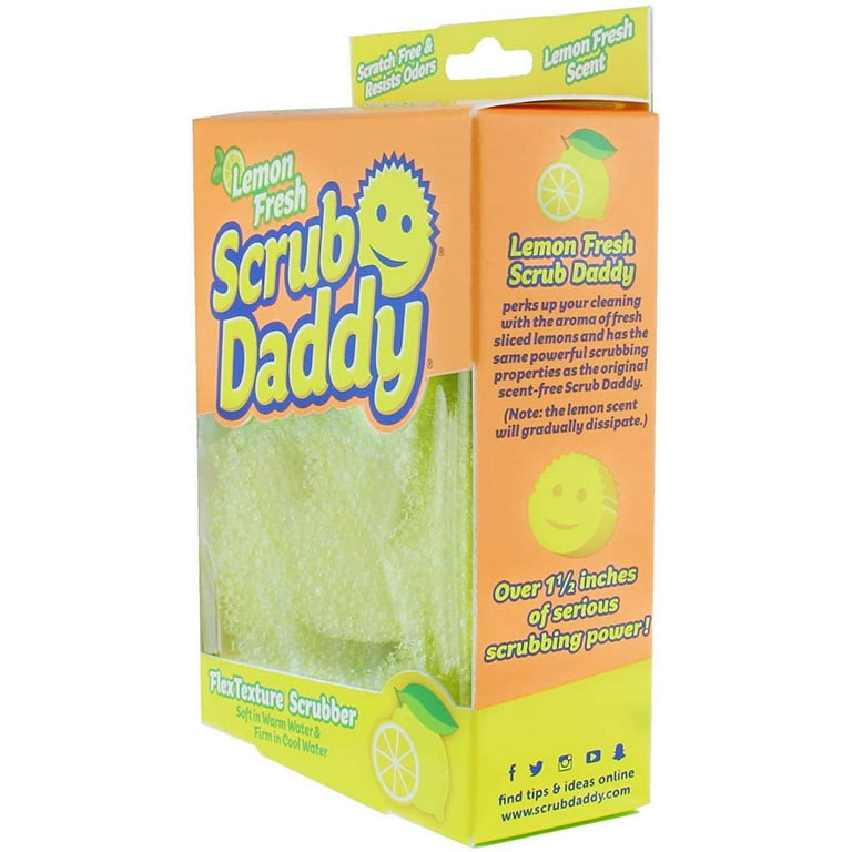 Scrub Daddy Sponge -Style Collection- Scratch-Free Scrubber for Dishes and  Home, Odor Resistant, Soft in Warm Water, Firm in Cold, Deep Cleaning