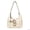 Beige Christmas Sloth Print, variant on Christmas Pug Pattern Padded Hobo Purse for Women, Large Capacity Quilted Shoulder Crossbody Bag with Matching Pendant Adjustable Strap for Winter Holiday Shopping Daily