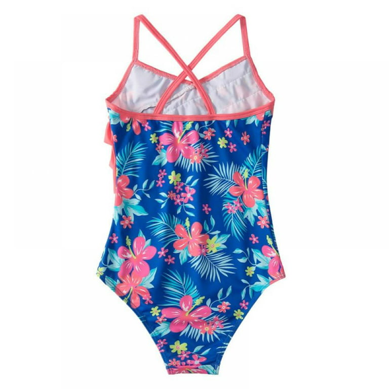 Uccdo Little Girls Summer One-Piece Swimsuits Strap Bathing Suit
