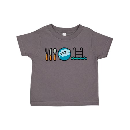 

Inktastic Swimming Eat Sleep Swim Gift Toddler Boy or Toddler Girl T-Shirt