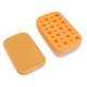 thumbnail image 4 of Molde para hacer cubitos de hielo flexible y reutilizable, bandeja redonda de fácil liberación para cubitos de hielo con contenedor con tapa, color naranja de varias capas, 4 of 10