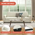 thumbnail image 4 of Bestco 86.6" 3 Seat Modern Sofa Couch for Living Room with Removable Chenille Cover Beige, 4 of 14