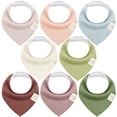 thumbnail image 1 of Baberos para bebés KeaBabies, paquete de 8 unidades, absorbentes de algodón orgánico, 1 of 9