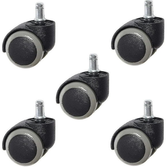 5 Pieces Casters, Silent Universal Office Chair Casters, Chair Casters Replacement, For Chair Caster