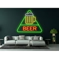 thumbnail image 4 of Triangle Beer Neon Sign, Bar Beer Pub LED Lights Decor, 4 of 4