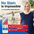 thumbnail image 2 of Stain Remover - Instant Spot Remover For New and Old Stains - Blood, Red Wine, Coffee, Urine, Cosmetics, Pet Stains and Odor Eliminator - Carpets, Mattress, Laundry, 16.oz (2 Pack), 2 of 4
