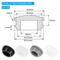 thumbnail image 2 of Uxcell 40 Unités Bouchon Rond en Silicone, Bouchon de Trou de Meuble Noir 14mm, 2 of 6