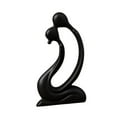 thumbnail image 3 of deevoka Ceramic Kissing Lovers Sculpture Souvenirs Romantic Statue for Bedroom Decor Black, 3 of 9