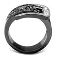 thumbnail image 3 of TK2769 - Two-Tone IP Black Stainless Steel Ring with Top Grade Crystal  in Black Diamond Size 10, 3 of 4
