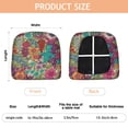 thumbnail image 3 of Pioneer Flower Floral Print Pattern Seat Covers for Dining Room Chairs Set Of 4,Stretch Printed Washable Chair Seat Cover with Elastic Ties and Button,Removable Waterproof Couch Cushion Covers, 3 of 6