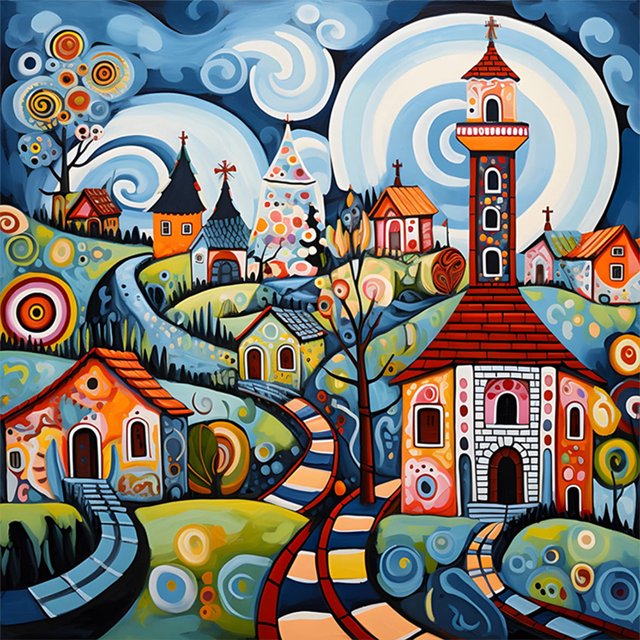 Kit Pintura Por Números Sobre Lienzo Arte Al Óleo Artesanal Imagen Casa Pared Del 40x40cm