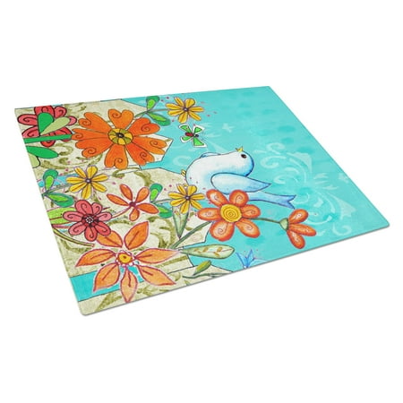 

Caroline s Treasures Flower Good Day To Bloom Glass Cutting Board Large