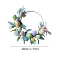 thumbnail image 5 of Nueva corona de huevos de Pascua - Decoración de bricolaje para puerta delantera en multicolor para el hogar y fiestas, 15.74 "de diámetro, 5 of 5