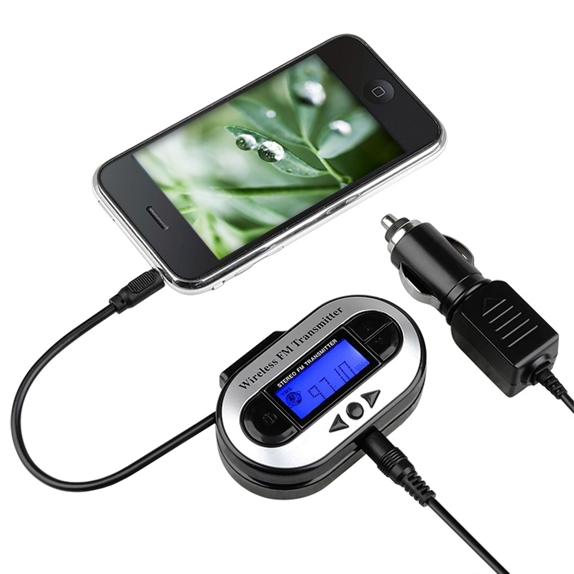 3.5mm FM Transmitter + Car Charger Wireless Radio Adapter for iPhone iPod  Touch