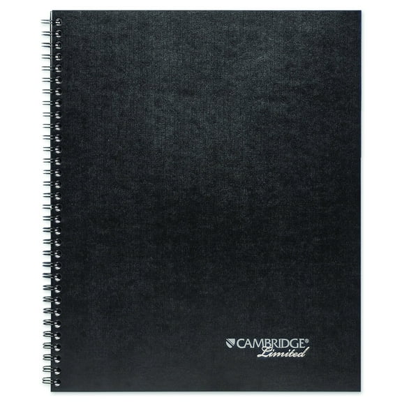 Cambridge Wirebound Business Notebook, Legal Ruled, 8.25" x 11", 80 Sheets, Gray