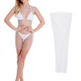 thumbnail image 1 of Traje de baño de de imitación para mujer Mesh Blanco Colcomx Bikini de rejilla para mujer, 1 of 8