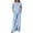 Light Blue, variant on hoksml Women's Polka Dot 2 Piece Outfit, V Neck Cap Sleeve Top and Elastic Waist Wide Leg Pants Casual Lounge Set