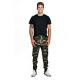 thumbnail image 6 of ProGo USA Men's Casual Joggers Sweatpants Basic Fleece Marled Jogger Pant Elastic Waist (2X-Large, Camouflage), 6 of 7