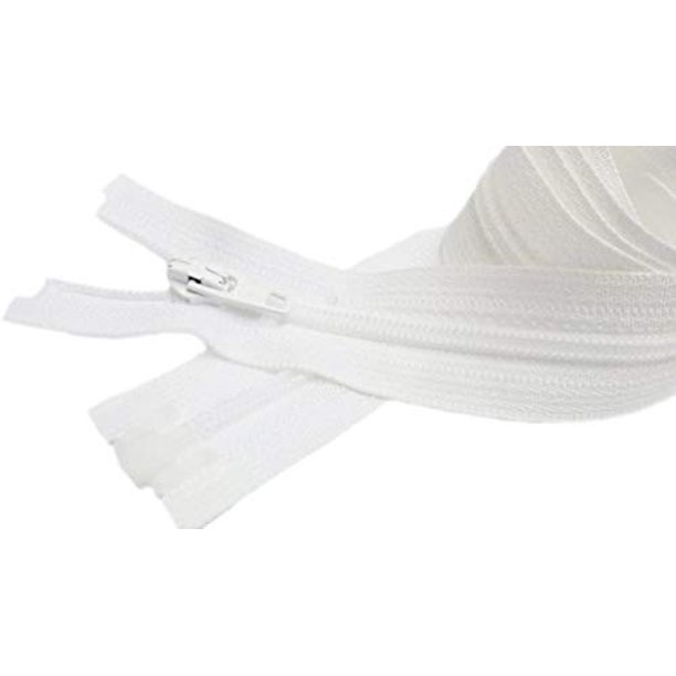 3 Coil Separating White YKK Zippers for Sewing Craft & Apparel Color