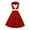 Red, variant on TSADFHJI Black Skirt Women Holiday Women's Color Block Sleeveless Dress Patchwork Evening Gown L Red