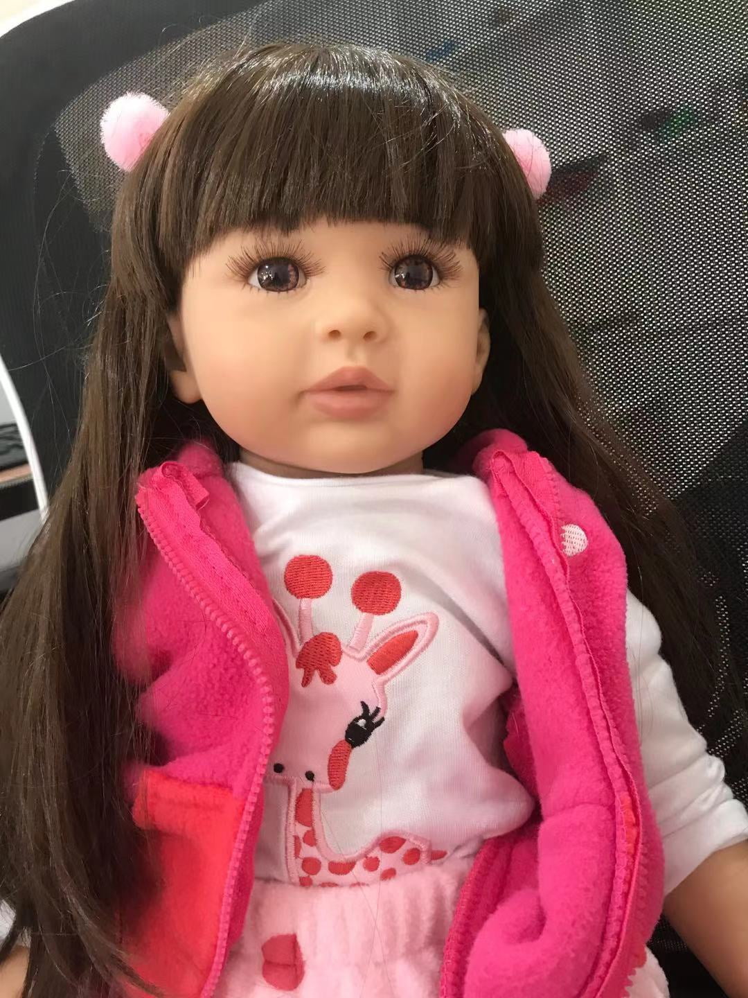 Lifelike Reborn Baby Dolls - 24" Real Baby Girl Feeling Realistic-Newborn Baby Doll Adorable Real Life Baby Dolls with Gift Box for Kids Age 3+