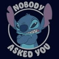 thumbnail image 2 of Mens Lilo & Stitch Nobody Asked You T Shirt, 2 of 5