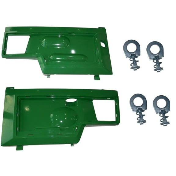 New Kumar Bros USA Left and Right Side Panels and Panel Retaining Clip Kit AM128982 AM128983 Fits John Deere 415 425 445 455