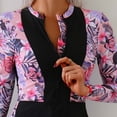 thumbnail image 6 of HOMBOM Womens Modest Rash Guard Swimsuit Long Sleeve Swim Dress with Leggings Two Piece Floral Surfing Swimwear for Young Woman, 6 of 7