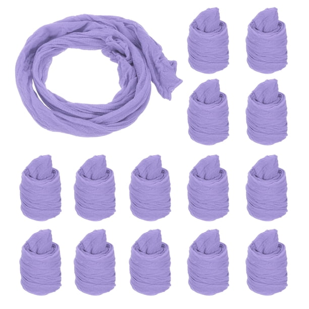 Uxcell Medias de Nylon con Flores, Kit de Manualidades Florales de 65cm/25.6" (Púrpura, Paquete de 25)