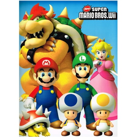 Super Mario Brothers Wii Paper 2-Pocket Folder (1ct)