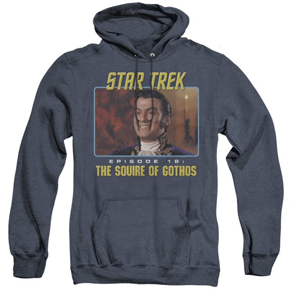 St Original The Squire Of Gothos Adult Heather Hoodie Sweatshirt Navy
