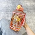 thumbnail image 4 of Vaso de agua de gran capacidad para mujer, de verano, de alto valor en color, toneladas de toneladas de barriles, botella de agua deportiva Denton para hombre y fitness, con pajita, 4 of 6
