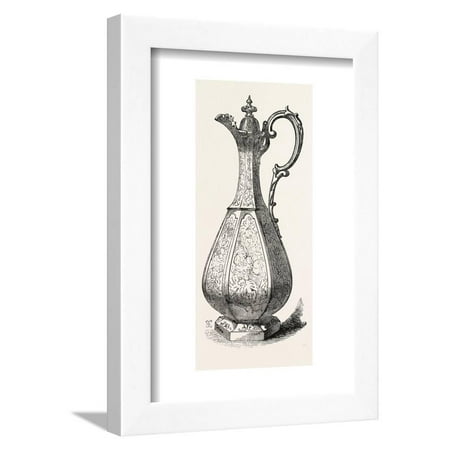 Silver Claret Jug - Messrs. Dodd, Silver Claret Jug Framed Print Wall Art