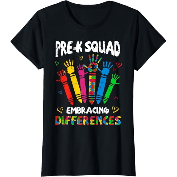 Autism Prek Squad Back To School Teacher Kids T-Shirt