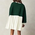 thumbnail image 4 of EQWLJWE Robe Chandail en Molleton Surdimensionnée pour Femmes Manches Longues Col Rond Tunique Plissée Mini Robe Automne Robes pour Femmes 2023, 4 of 8